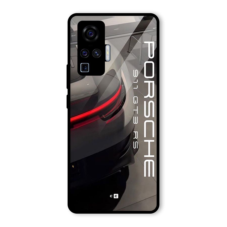 Super Sports Car Glass Back Case for Vivo X50 Pro