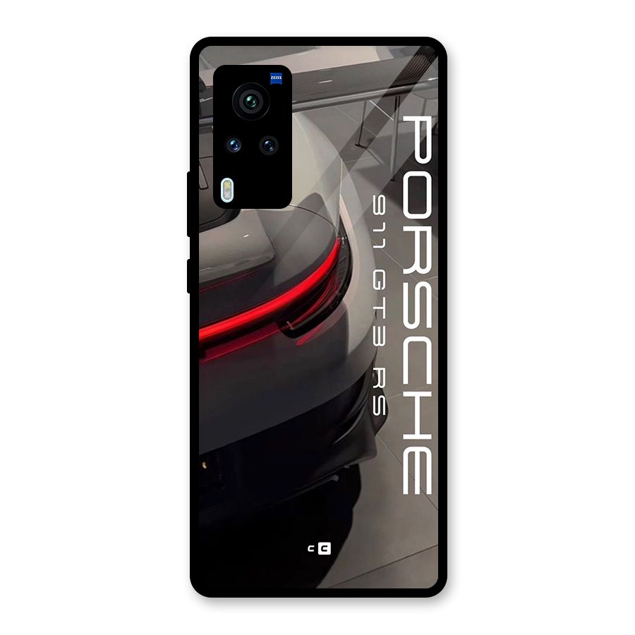 Super Sports Car Glass Back Case for Vivo X60 Pro