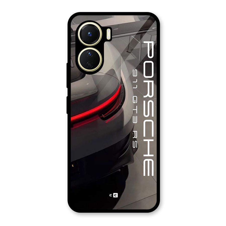 Super Sports Car Glass Back Case for Vivo Y16