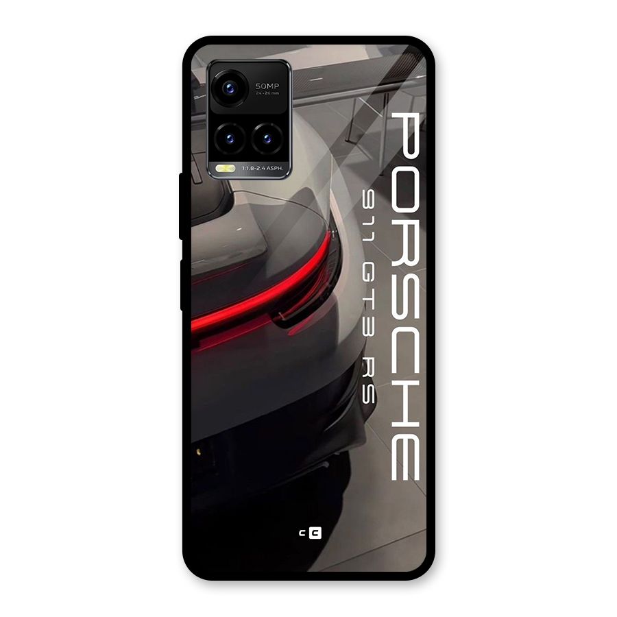Super Sports Car Glass Back Case for Vivo Y21T