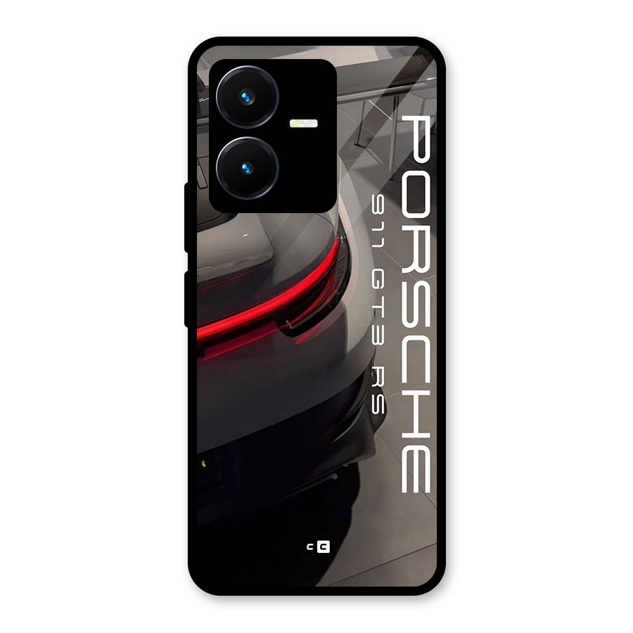 Super Sports Car Glass Back Case for Vivo Y22