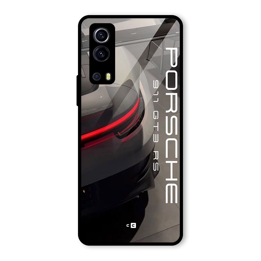 Super Sports Car Glass Back Case for Vivo iQOO Z3