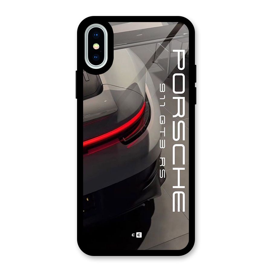 Super Sports Car Glass Back Case for iPhone X