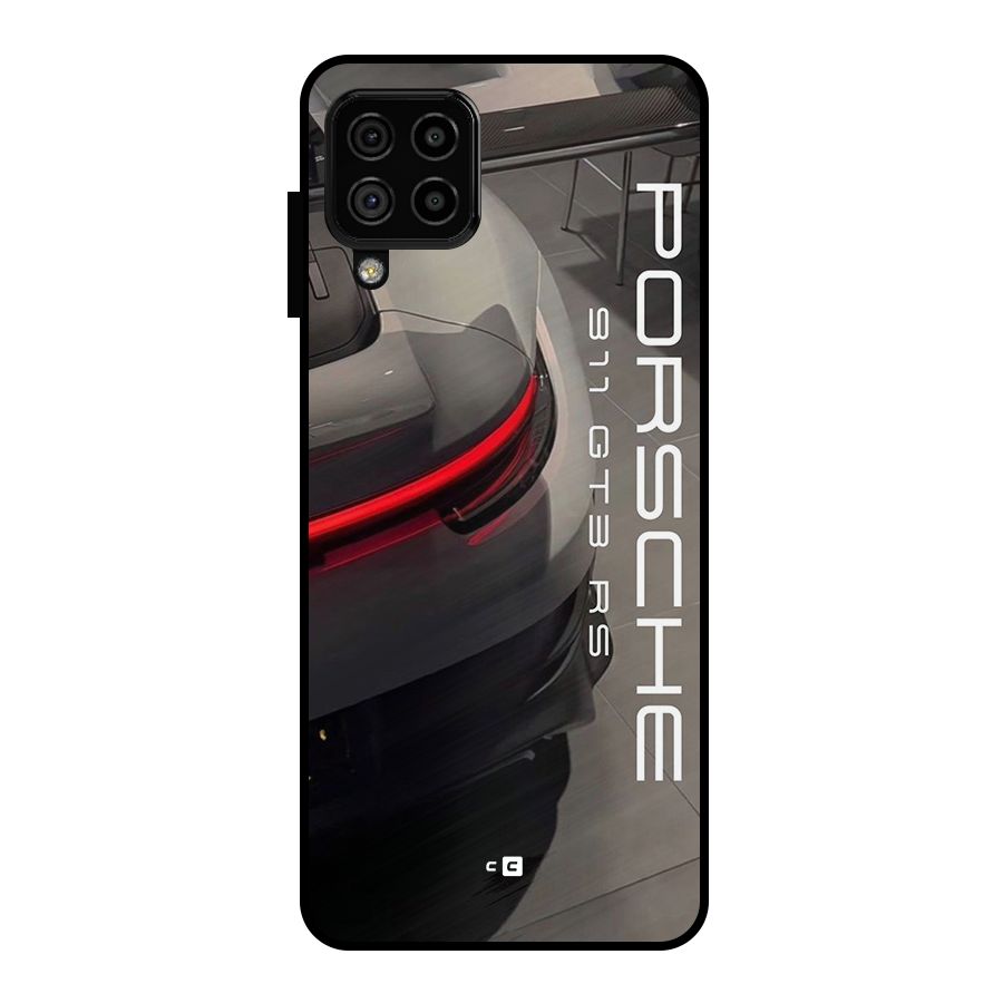 Super Sports Car Metal Back Case for Galaxy A22 4G