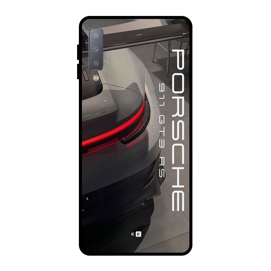 Super Sports Car Metal Back Case for Galaxy A7 (2018)
