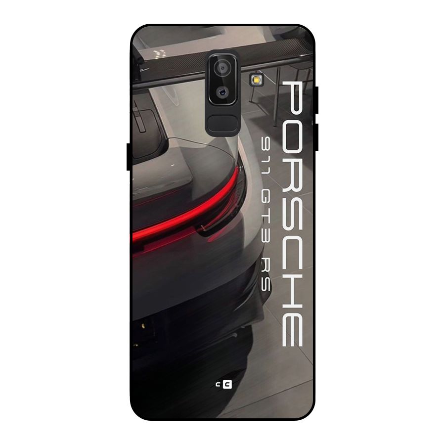 Super Sports Car Metal Back Case for Galaxy J8