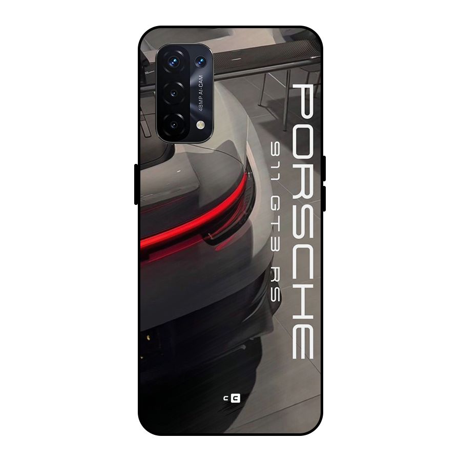 Super Sports Car Metal Back Case for Oppo A74 5G