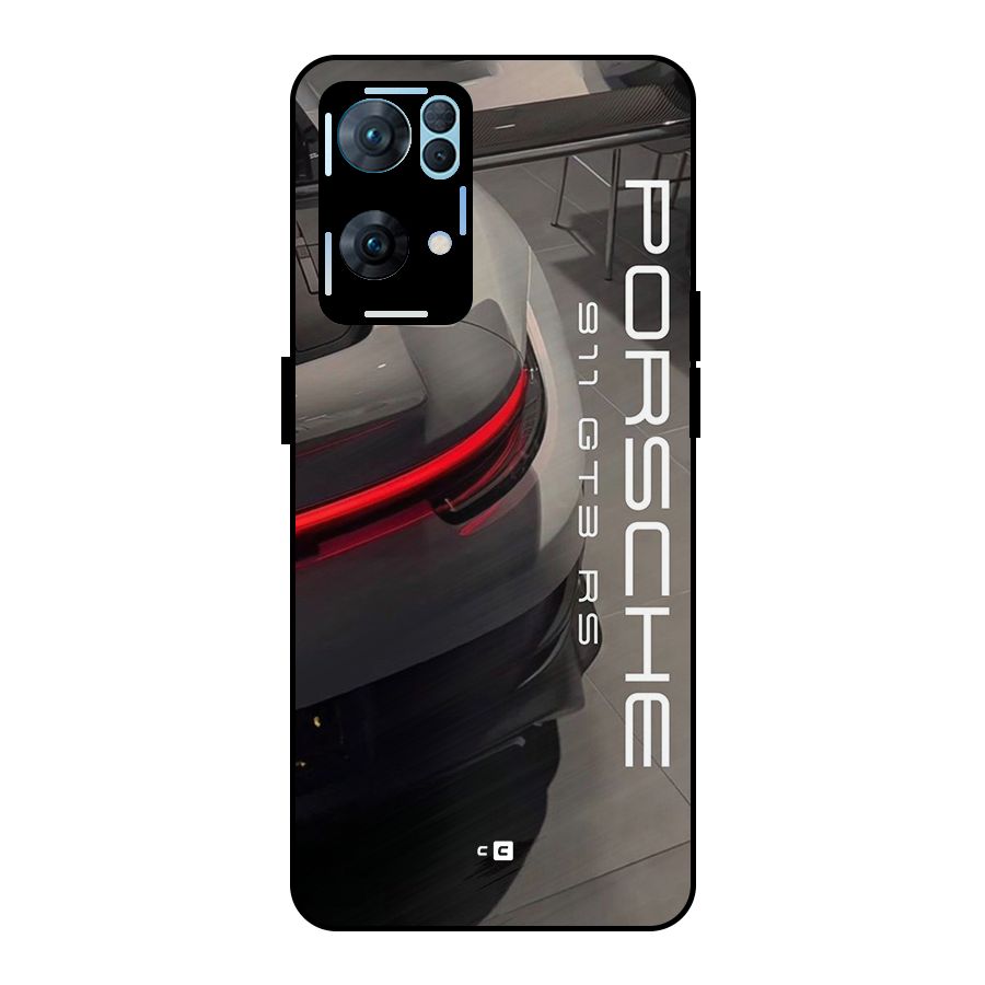Super Sports Car Metal Back Case for Oppo Reno7 Pro 5G