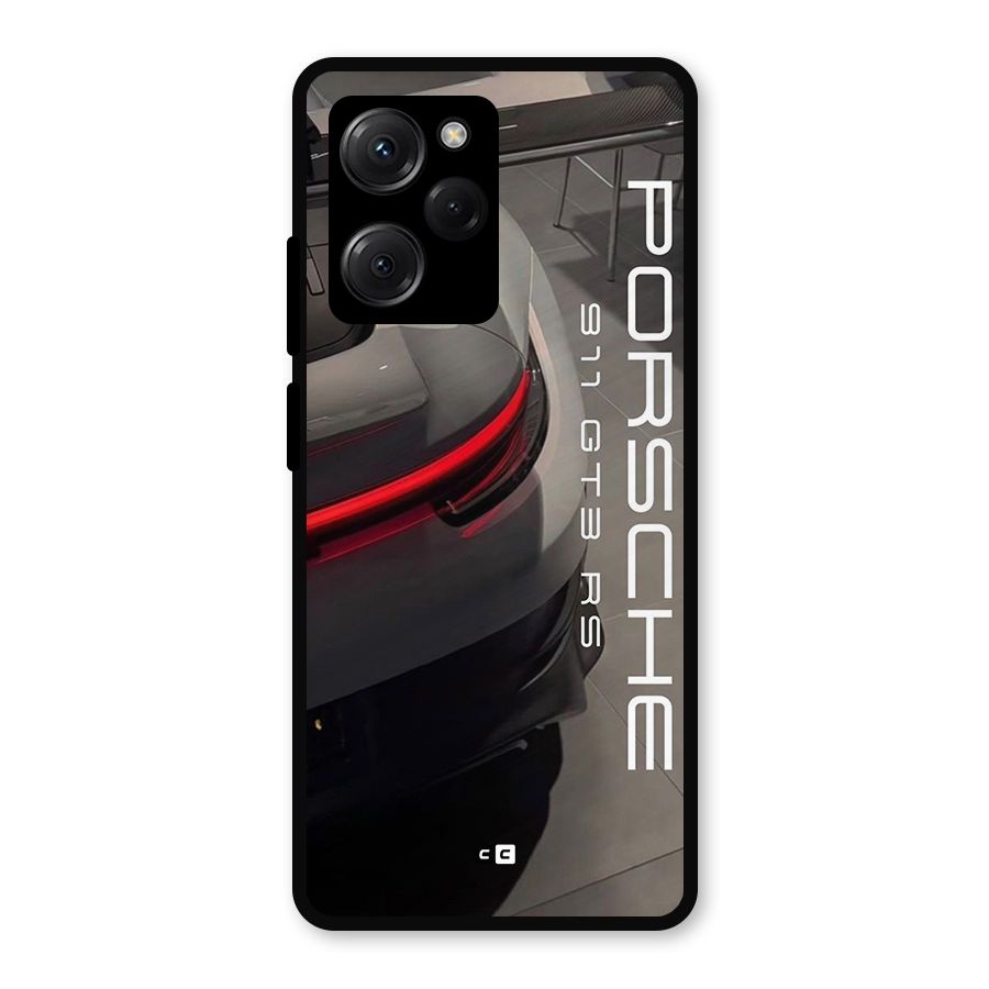 Super Sports Car Metal Back Case for Poco X5 Pro