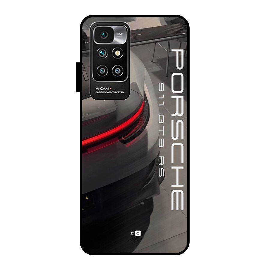 Super Sports Car Metal Back Case for Redmi 10 Prime