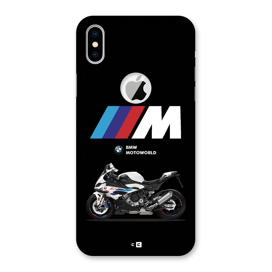 Superbike Stripes Back Case for iPhone X Logo Cut