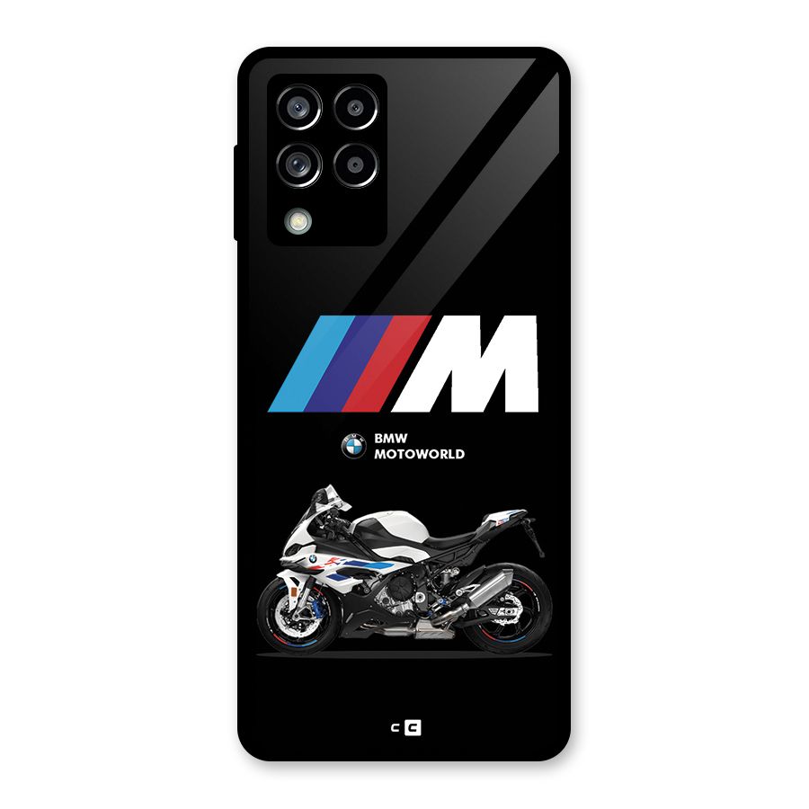 Superbike Stripes Glass Back Case for Galaxy M53 5G
