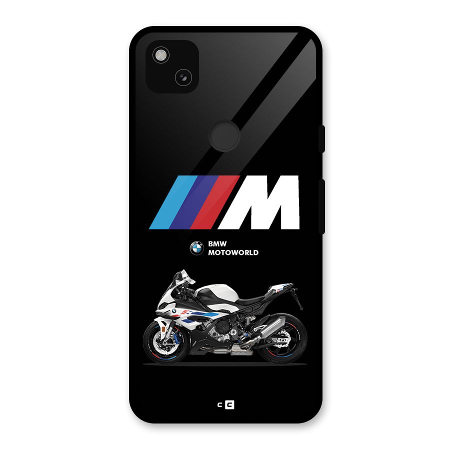 Superbike Stripes Glass Back Case for Google Pixel 4a
