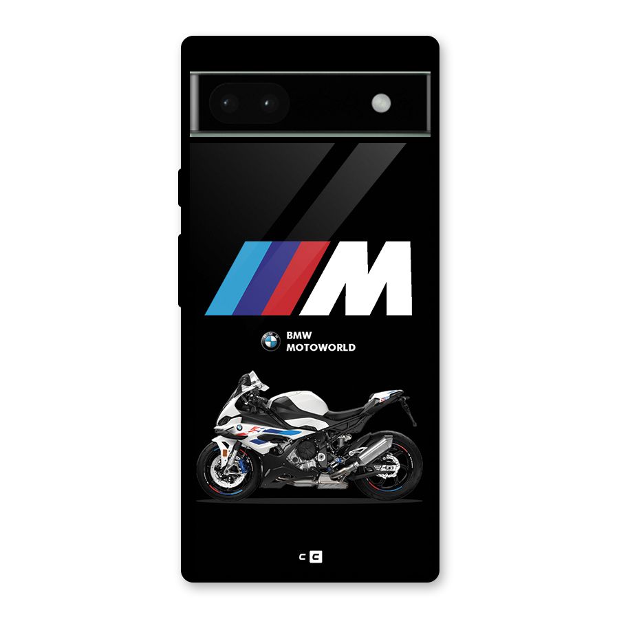 Superbike Stripes Glass Back Case for Google Pixel 6a