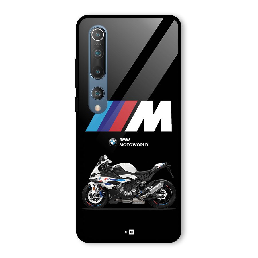 Superbike Stripes Glass Back Case for Mi 10