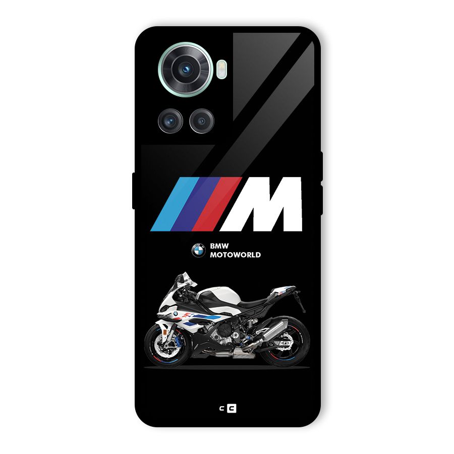 Superbike Stripes Glass Back Case for OnePlus 10R