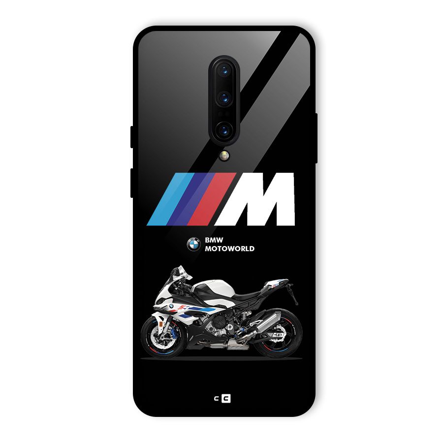 Superbike Stripes Glass Back Case for OnePlus 7 Pro