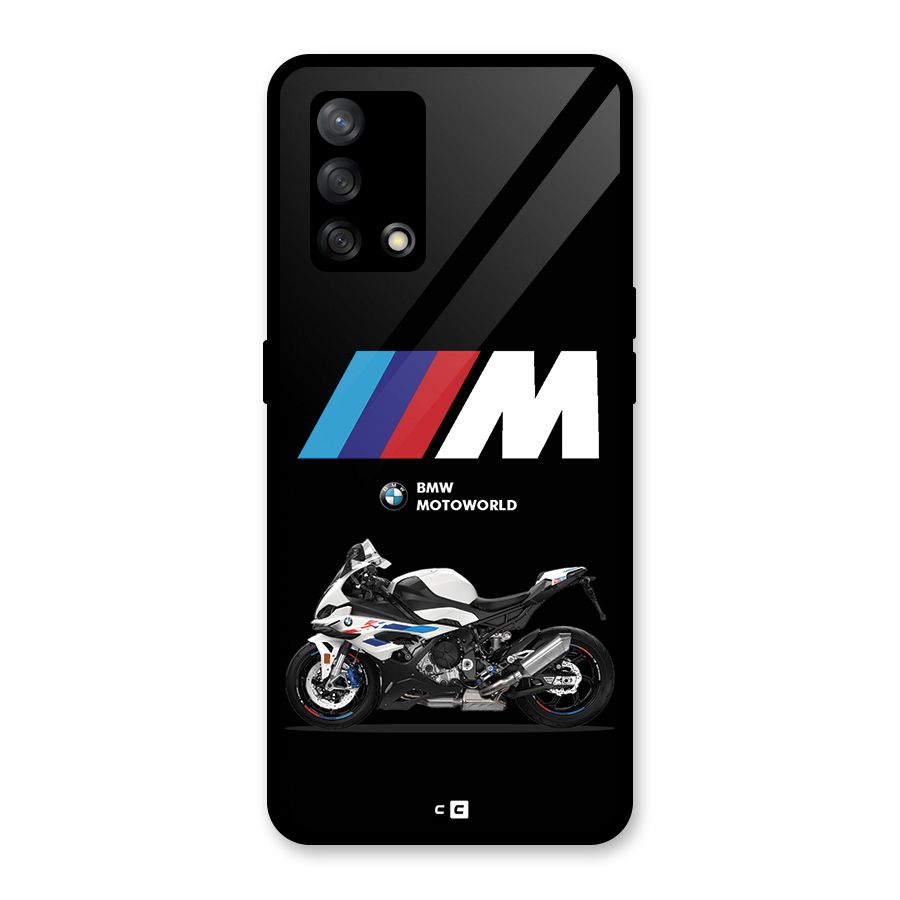 Superbike Stripes Glass Back Case for Oppo F19