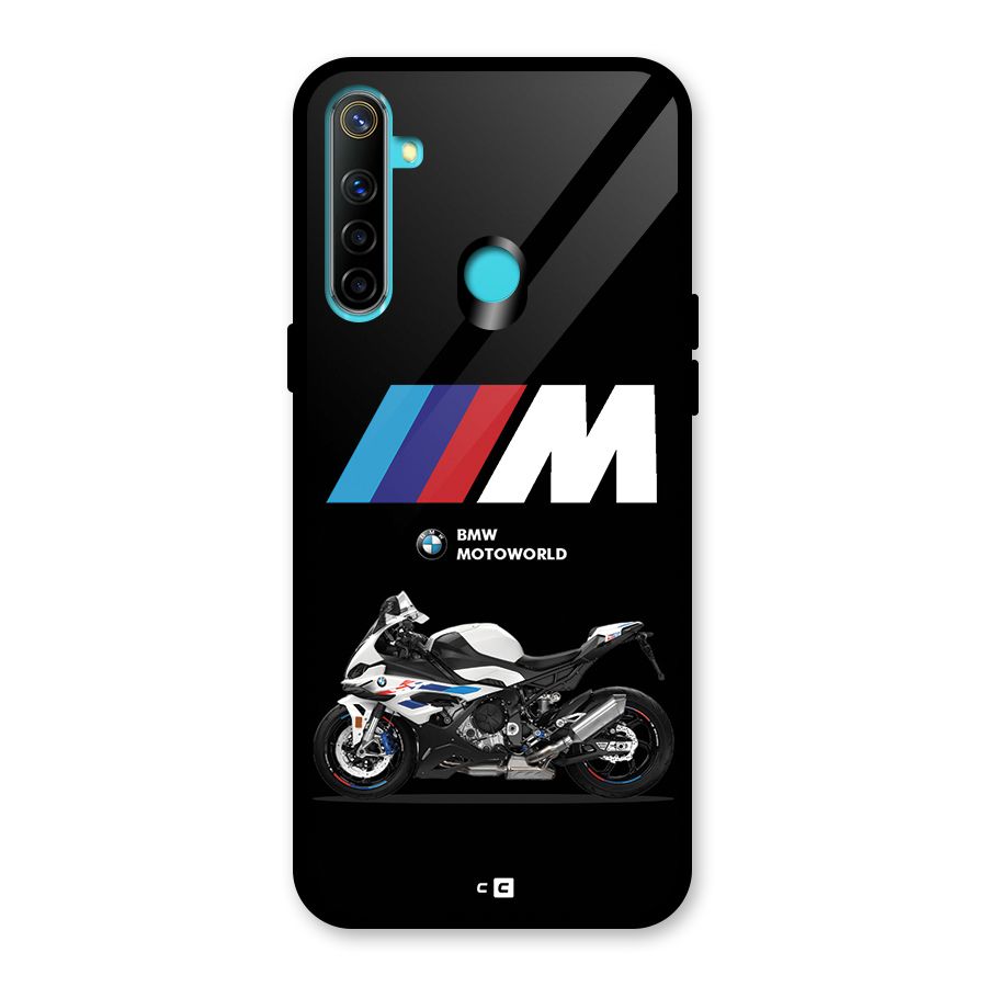 Superbike Stripes Glass Back Case for Realme 5