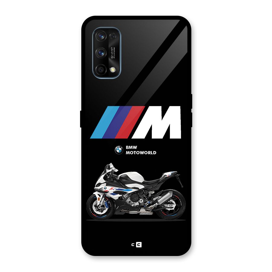 Superbike Stripes Glass Back Case for Realme 7 Pro