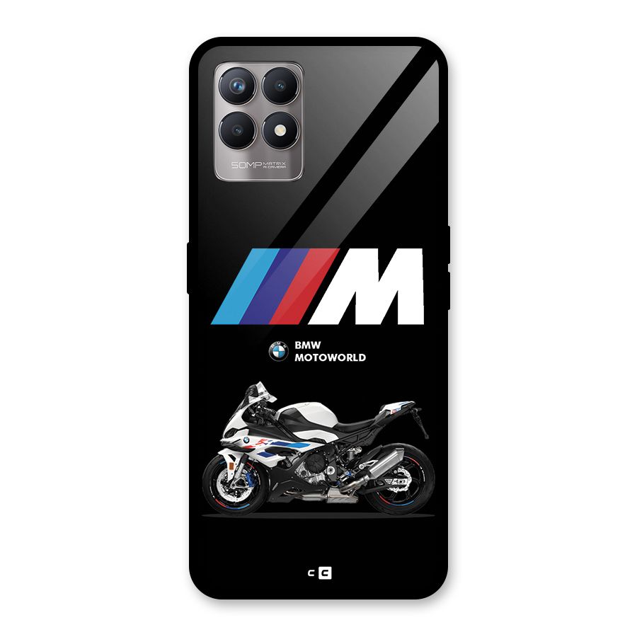 Superbike Stripes Glass Back Case for Realme 8i