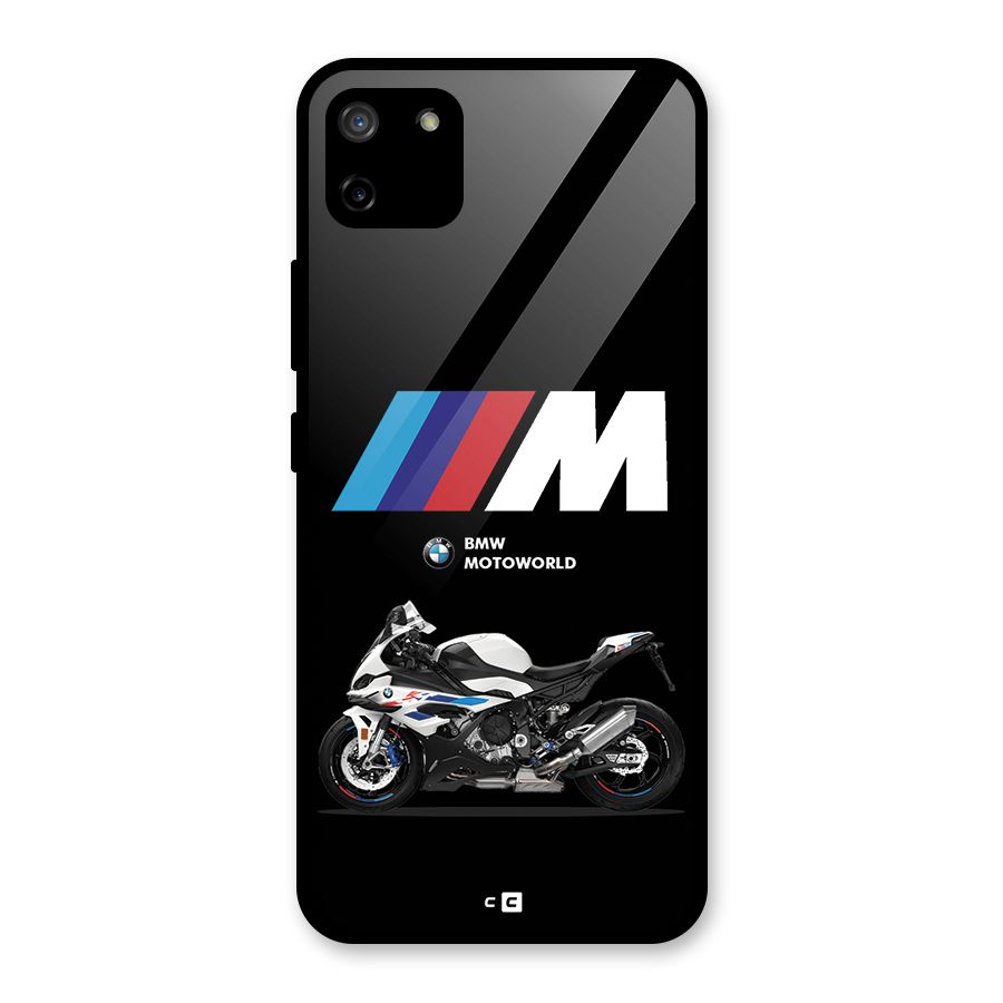 Superbike Stripes Glass Back Case for Realme C11