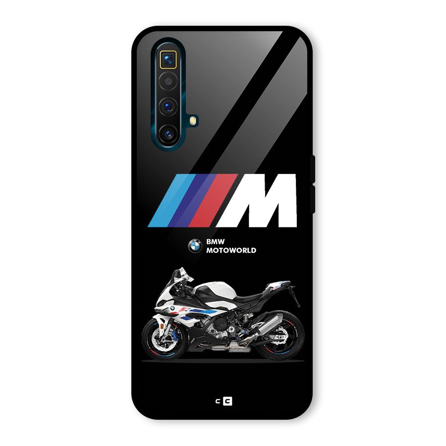 Superbike Stripes Glass Back Case for Realme X3