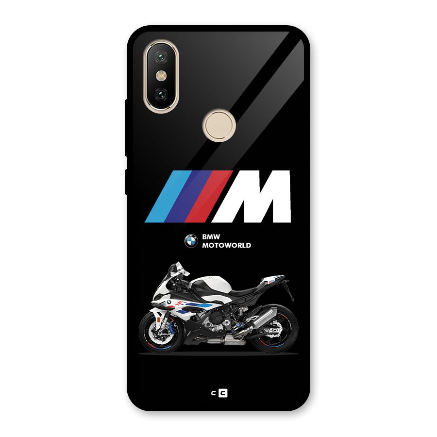 Superbike Stripes Glass Back Case for Redmi A2