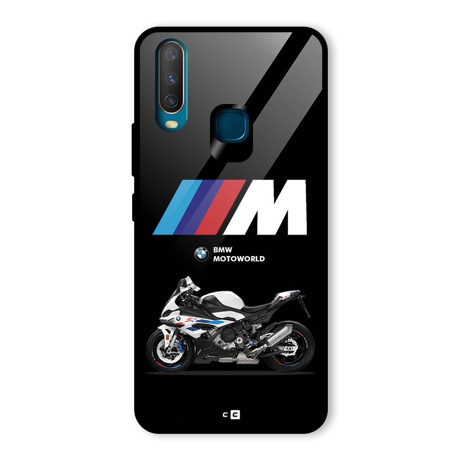 Superbike Stripes Glass Back Case for Vivo Y17