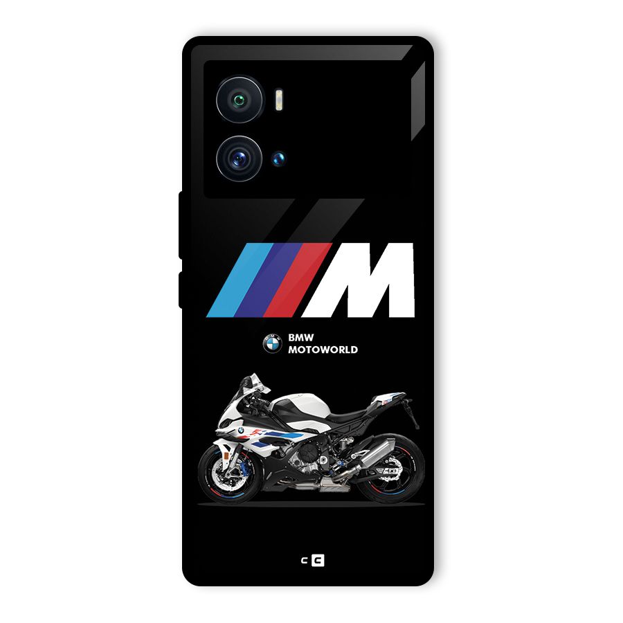 Superbike Stripes Glass Back Case for Vivo iQOO 9 Pro