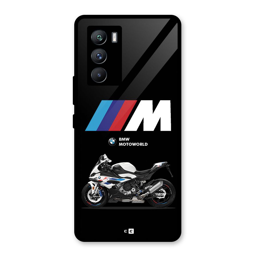 Superbike Stripes Glass Back Case for Vivo iQOO 9 SE