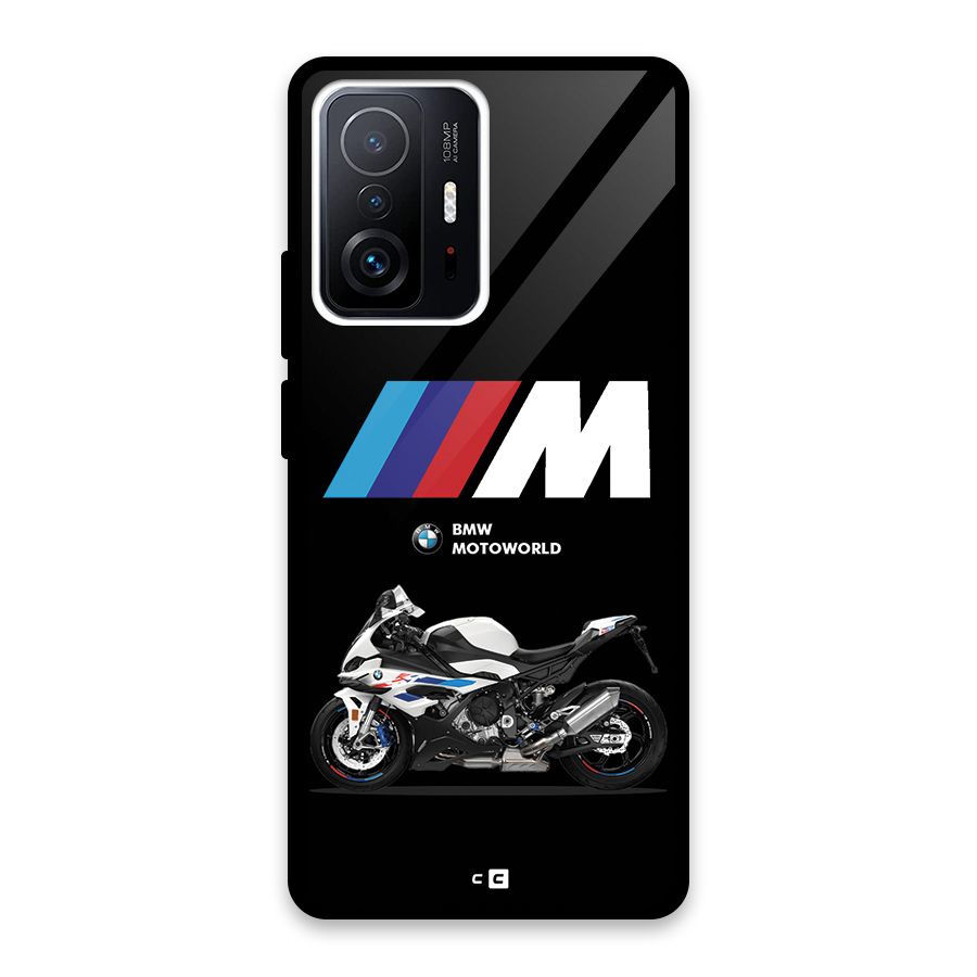 Superbike Stripes Glass Back Case for Xiaomi 11T Pro