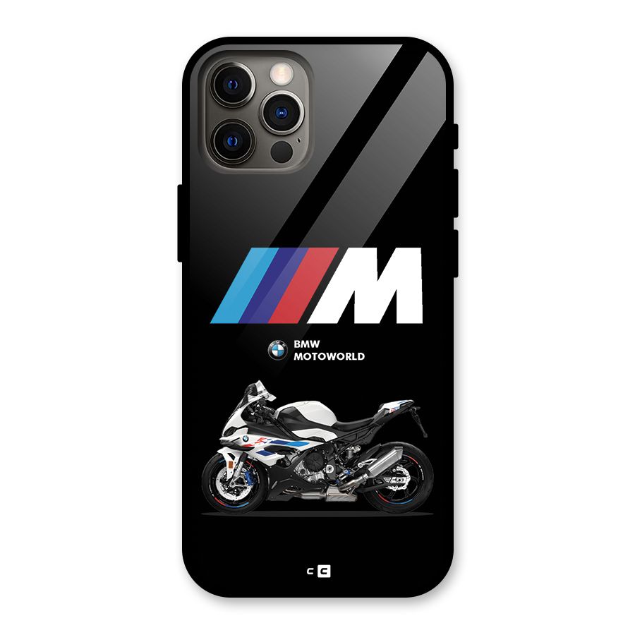 Superbike Stripes Glass Back Case for iPhone 12 Pro