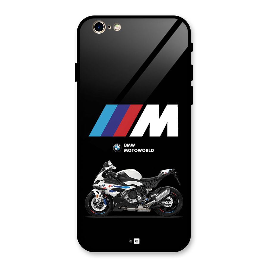 Superbike Stripes Glass Back Case for iPhone 6 6S