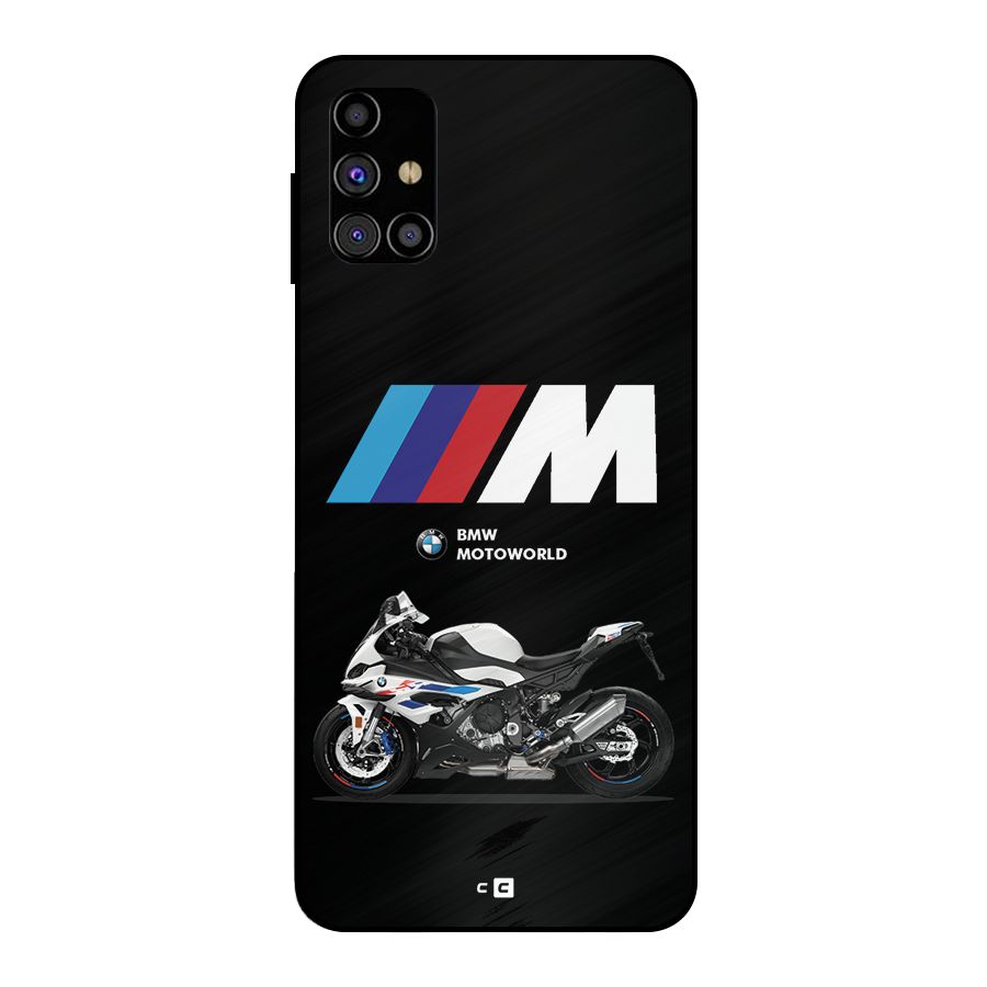 Superbike Stripes Metal Back Case for Galaxy M31s