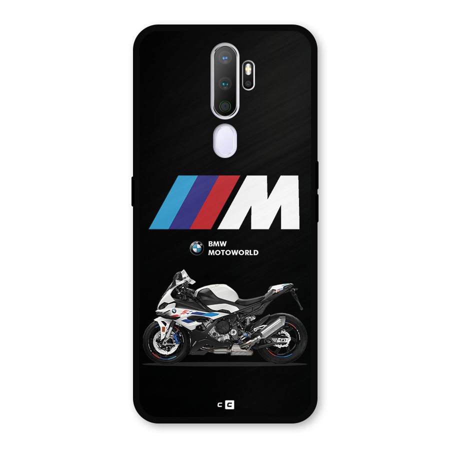 Superbike Stripes Metal Back Case for Oppo A9 (2020)