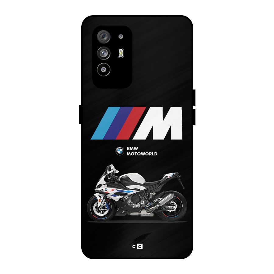 Superbike Stripes Metal Back Case for Oppo F19 Pro Plus 5G