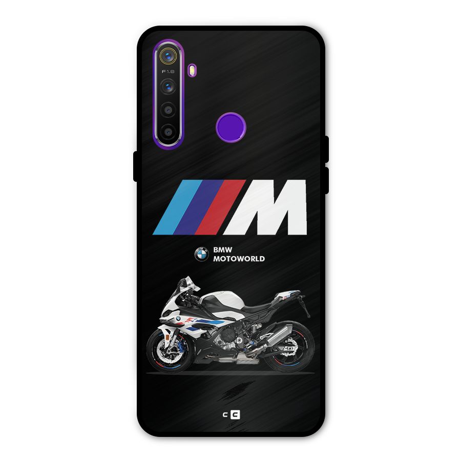 Superbike Stripes Metal Back Case for Realme 5i