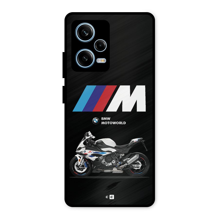 Superbike Stripes Metal Back Case for Redmi Note 12 Pro