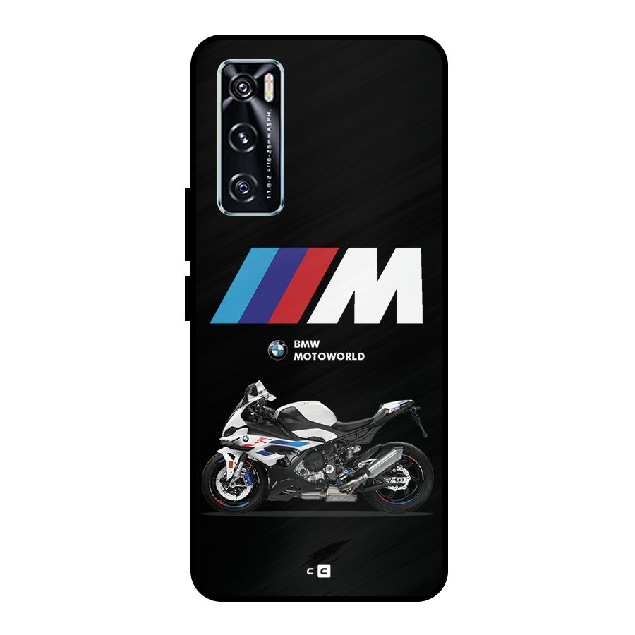 Superbike Stripes Metal Back Case for Vivo V20 SE