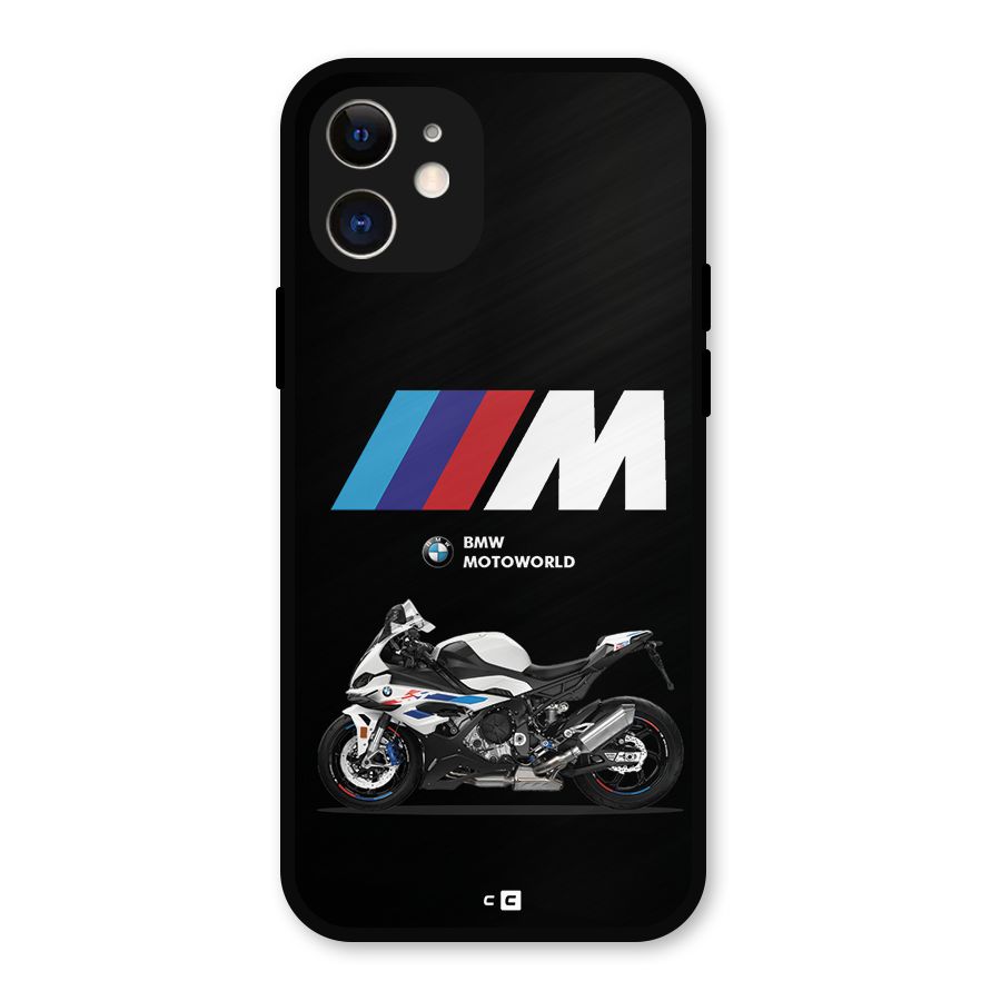 Superbike Stripes Metal Back Case for iPhone 12
