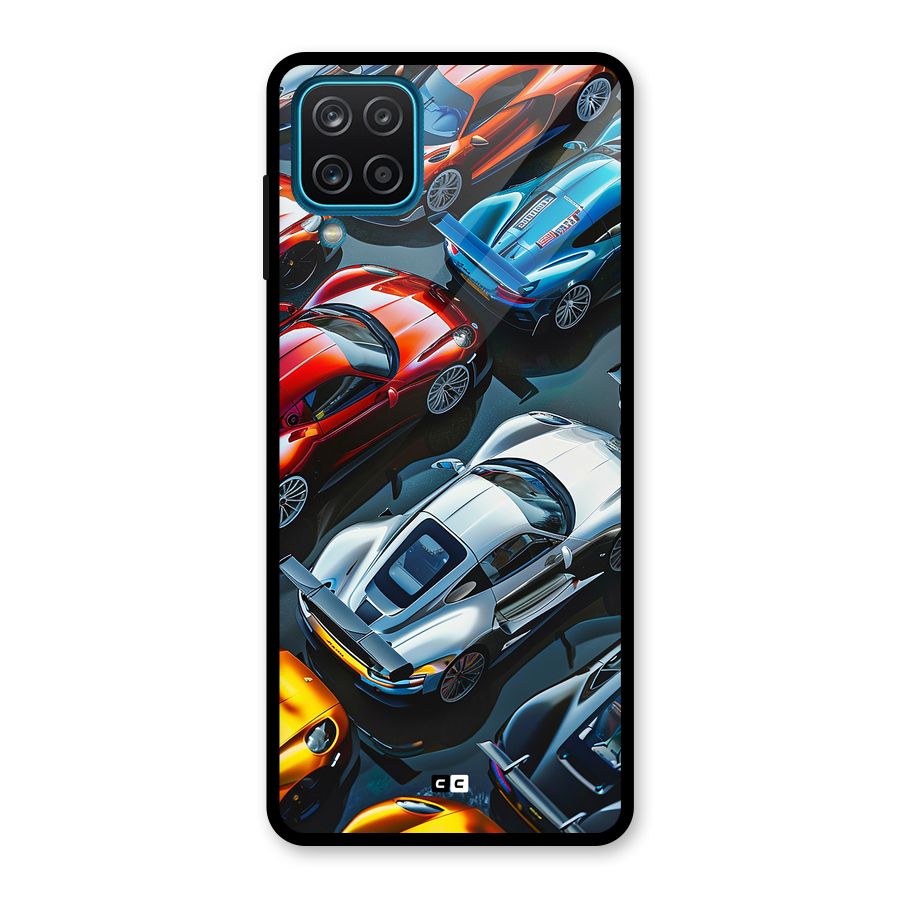 Supercar Club Glass Back Case for Galaxy A12