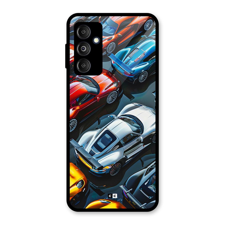 Supercar Club Glass Back Case for Galaxy M14 5G