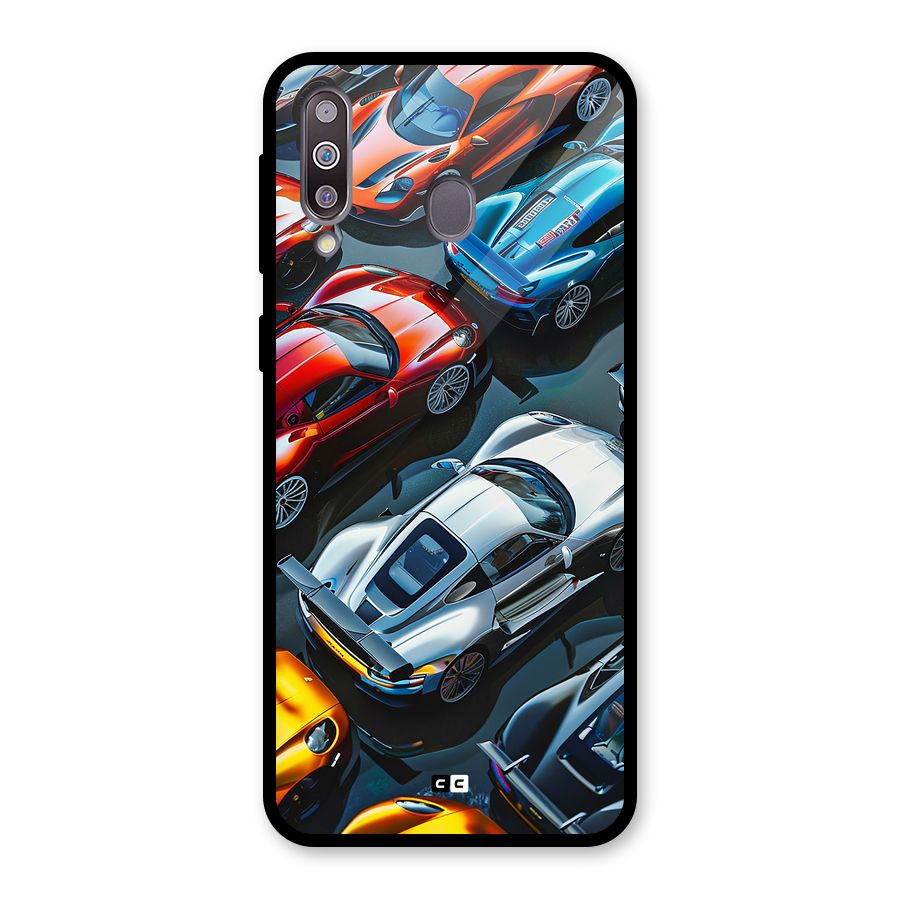 Supercar Club Glass Back Case for Galaxy M30