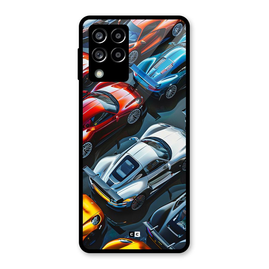 Supercar Club Glass Back Case for Galaxy M53 5G