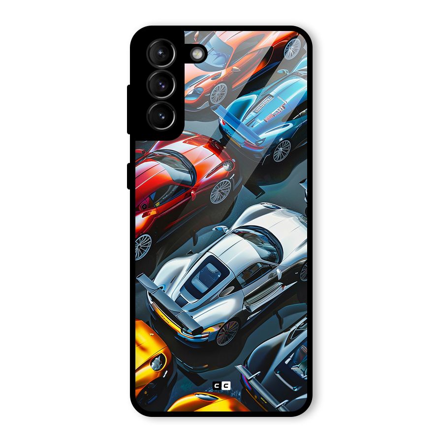 Supercar Club Glass Back Case for Galaxy S21 Plus