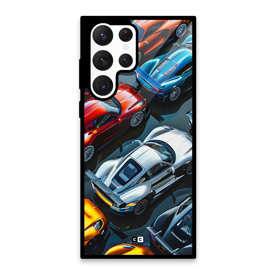 Supercar Club Glass Back Case for Galaxy S22 Ultra 5G