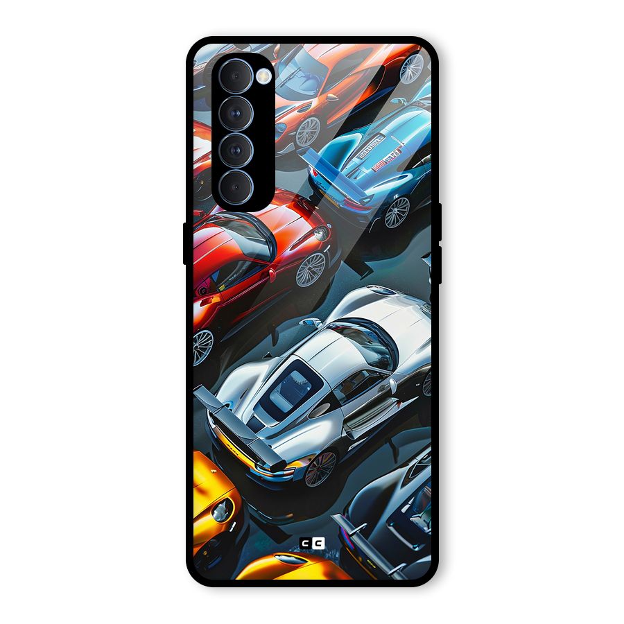 Supercar Club Glass Back Case for Oppo Reno4 Pro