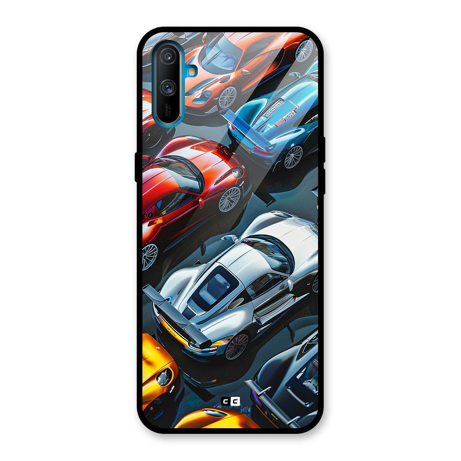 Supercar Club Glass Back Case for Realme C3