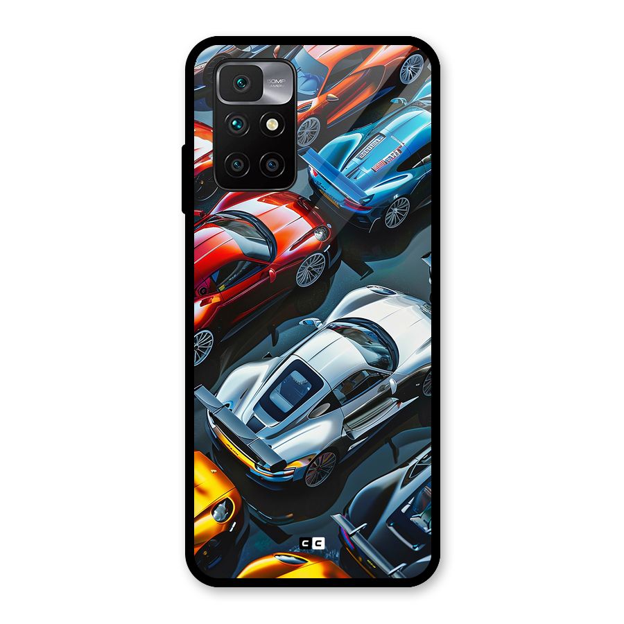 Supercar Club Glass Back Case for Redmi 10 Prime